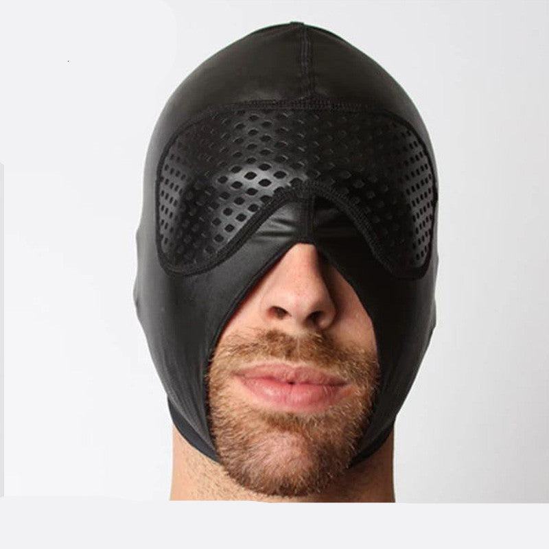 Fetish series opaque mouth and nose headgear