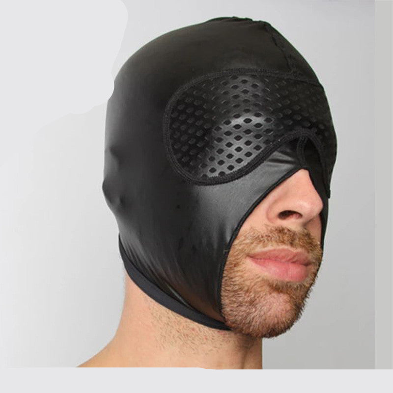 Fetish series opaque mouth and nose headgear