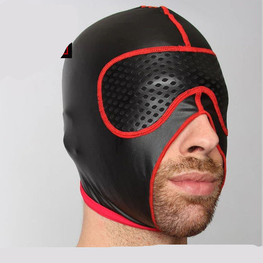 Fetish series opaque mouth and nose headgear